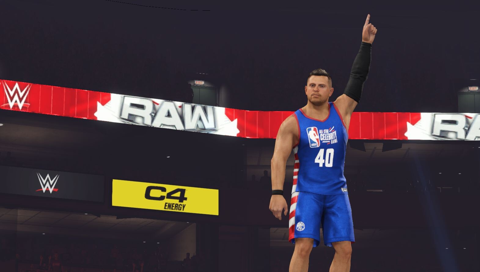The Miz, as seen during the 2023 NBA Celebrity All Star Game