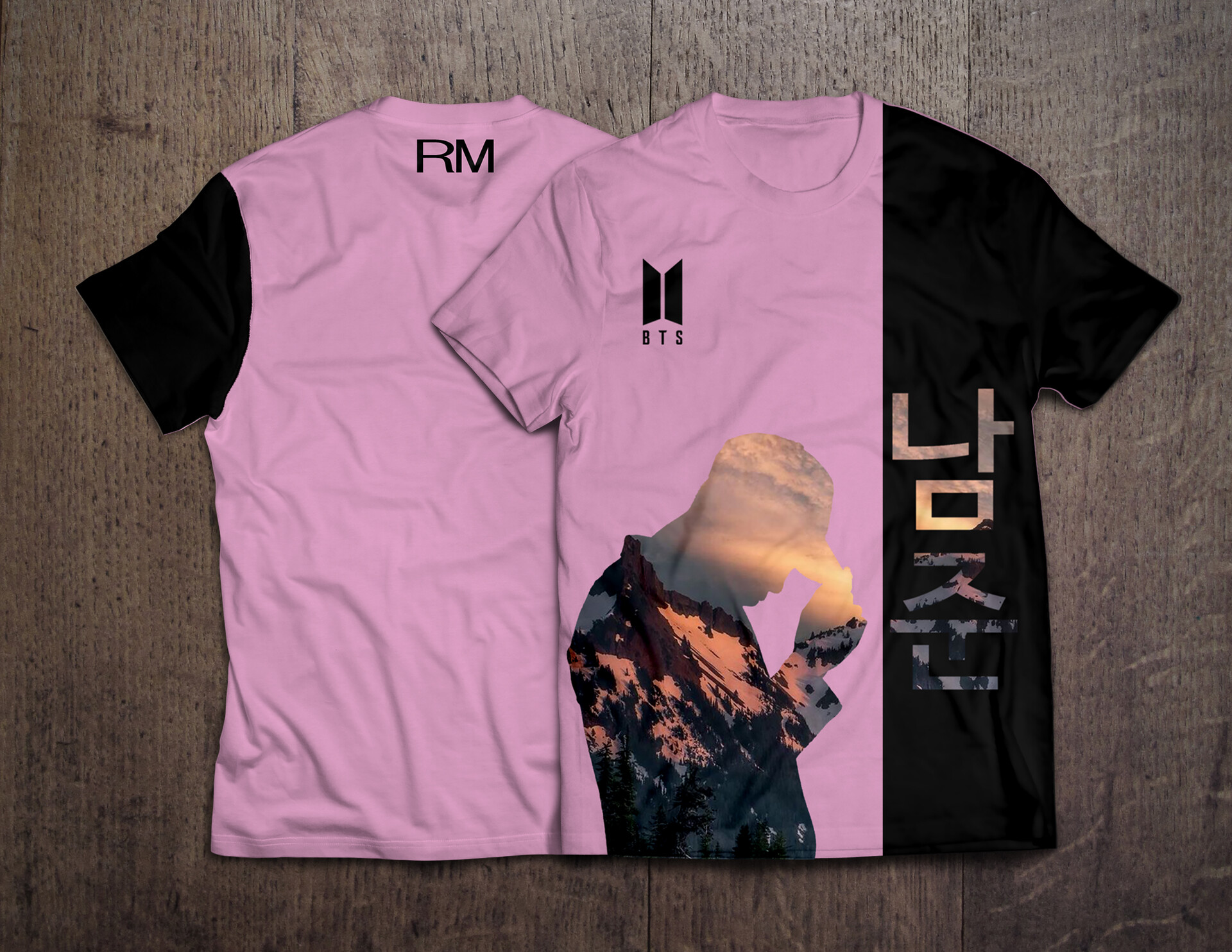 ArtStation K POP BTS T Shirt Design mock ups