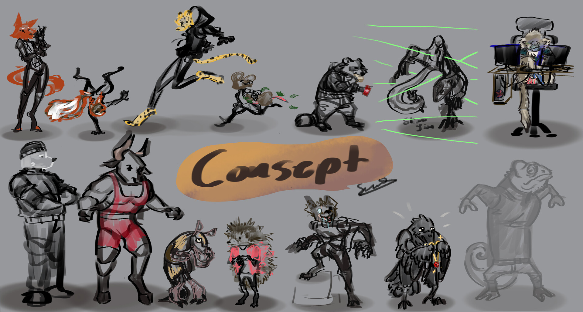 ArtStation Best Laid Schemes character concept art