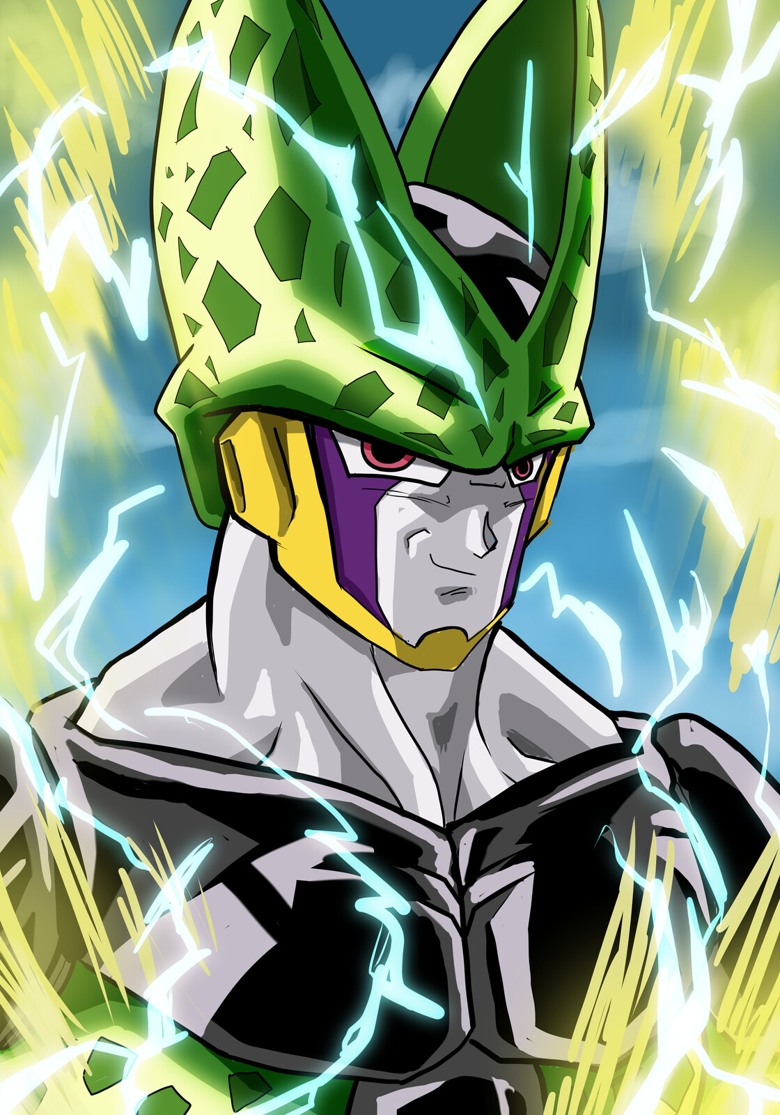 cell dbz sayan 2