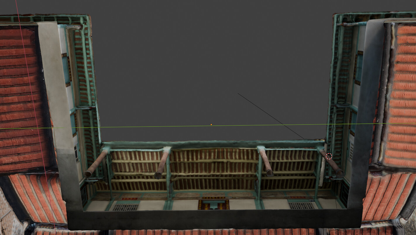 Ama's Home Retopologized &amp; Textured (Final) cleaned up clone stamped texture view with new quads geo &amp; simple UVs