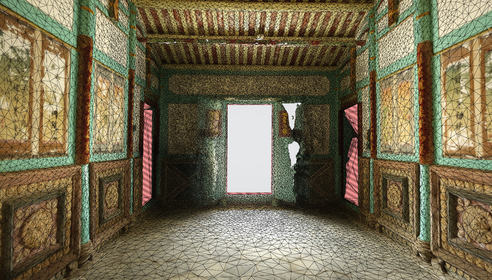 Ama Home Interior (original scan) 6 4k textures back view (holes/messy geo/texture artifacts/noise)