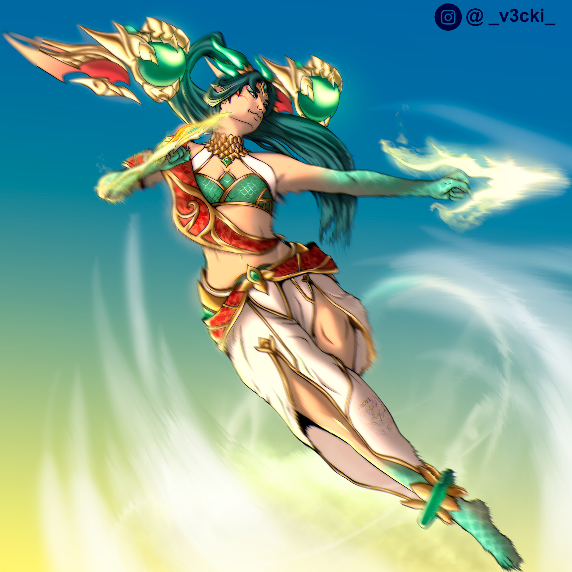 ArtStation   Kai'Sa Heaven Scale Skin League Of Legends Fan Art!