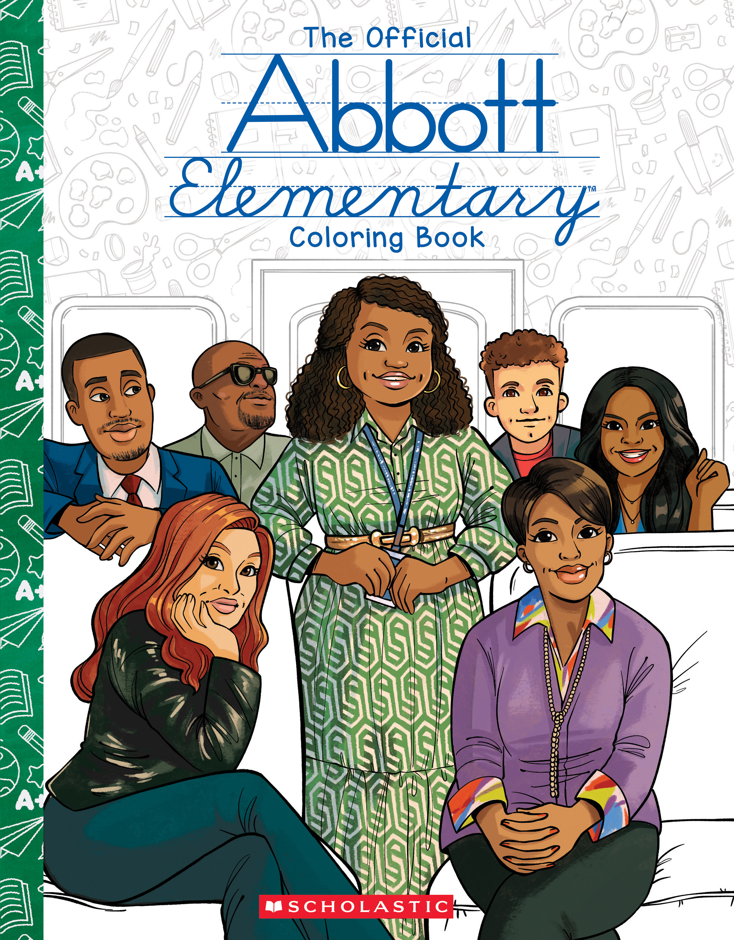 The Official Abbott Elementary Coloring Book Cover