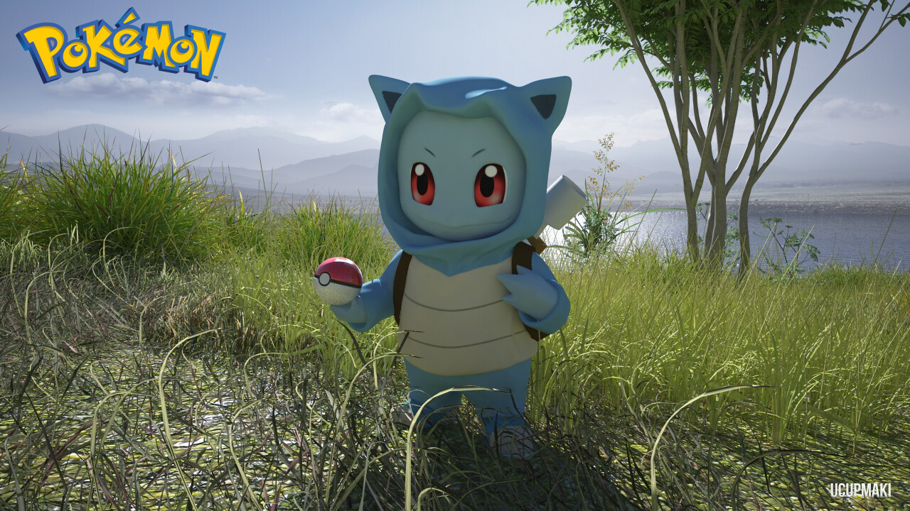 Squirtle in shop blastoise hoodie