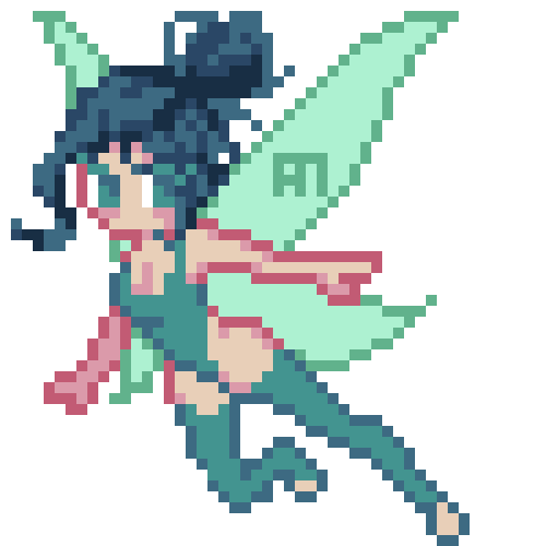 Small simple sprite of a fairy.
