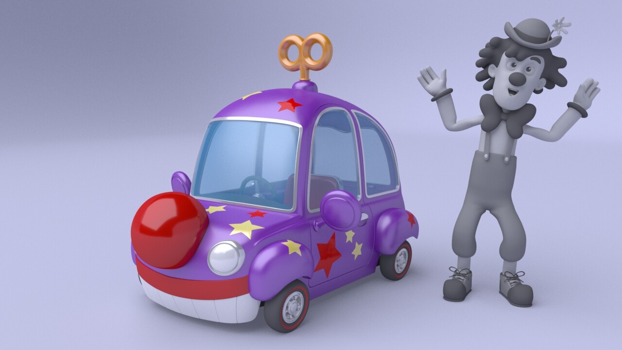 ArtStation Clown Car Paw Patrol asset