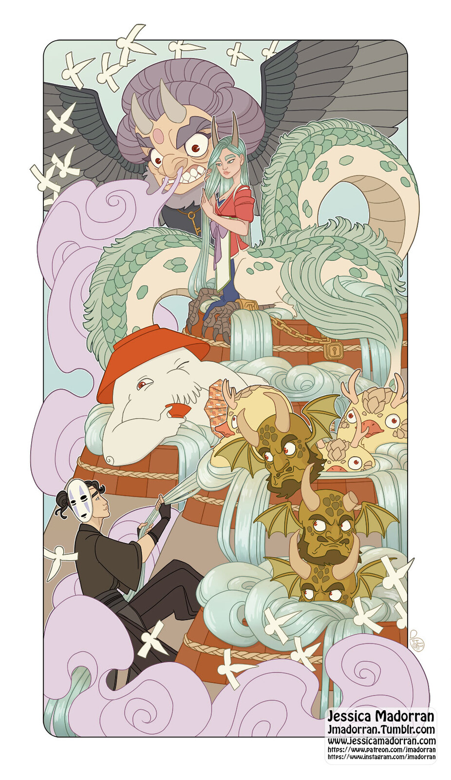 January 2024 Patreon - Twisted Rapunzel (Spirited Away) Illustration