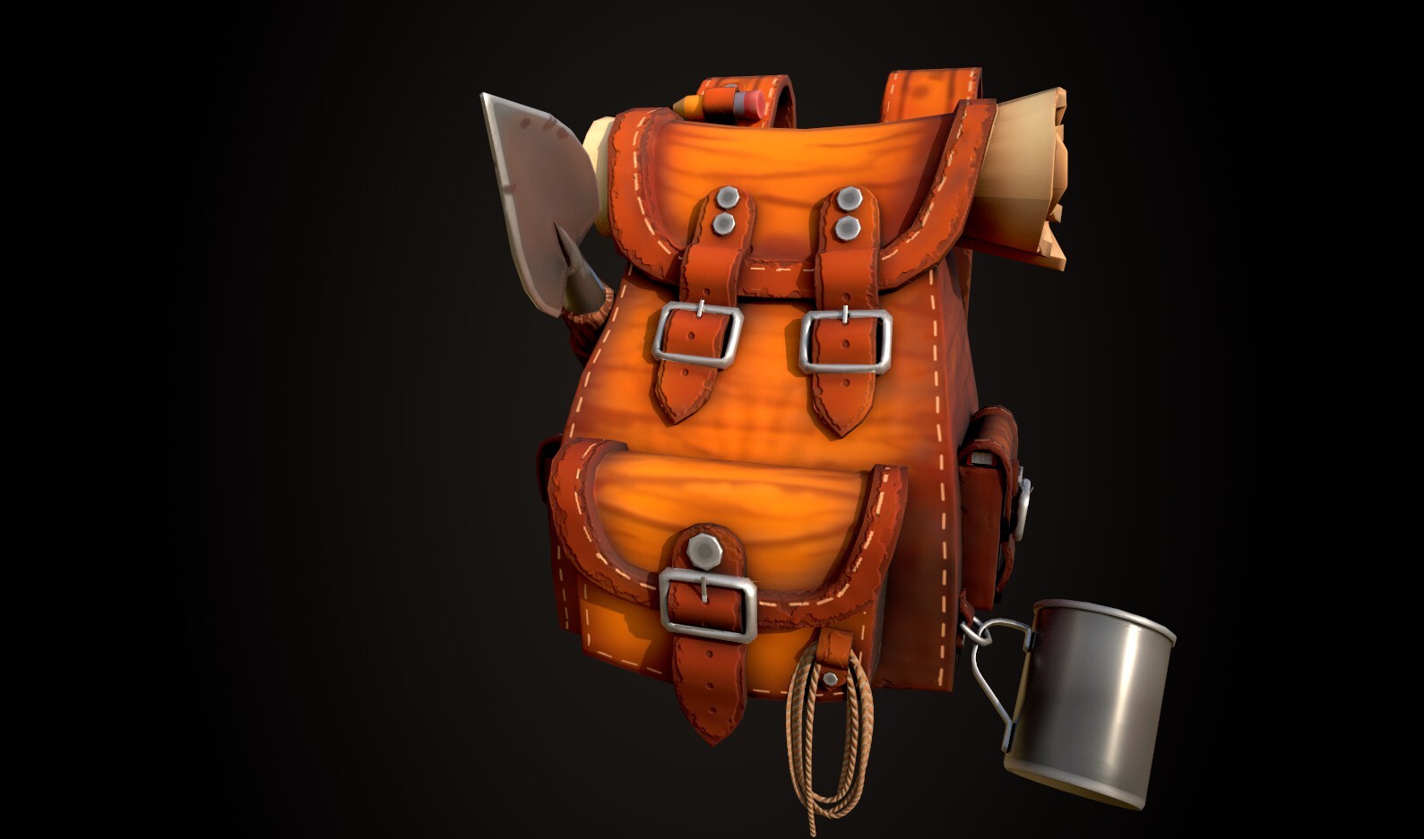 ArtStation - Stylized Adventuring Backpack