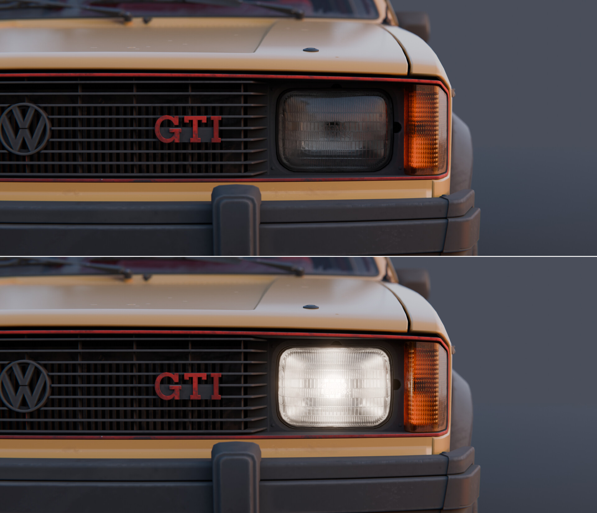 1984 VW Mk1 Rabbit GTi - Buy Royalty Free 3D model by Aurimas ...