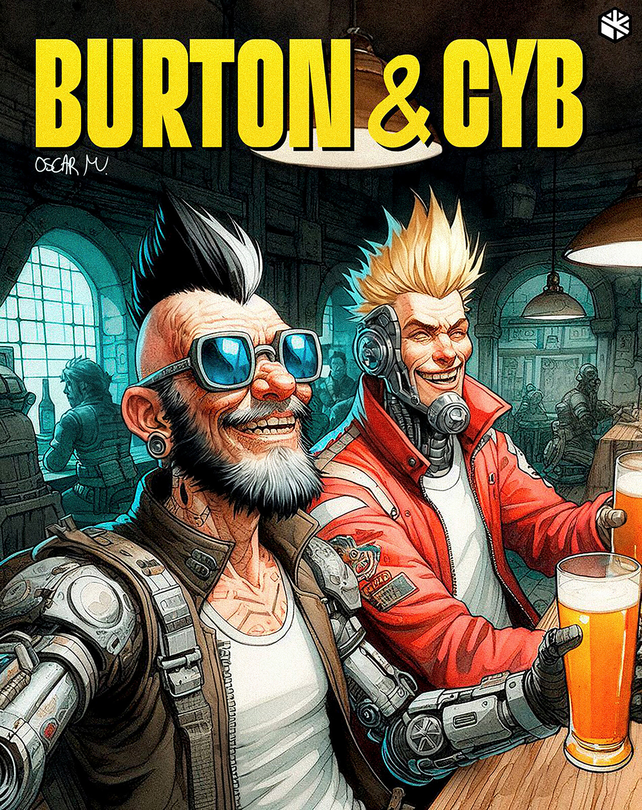 Burton and Cyb a galactic couple