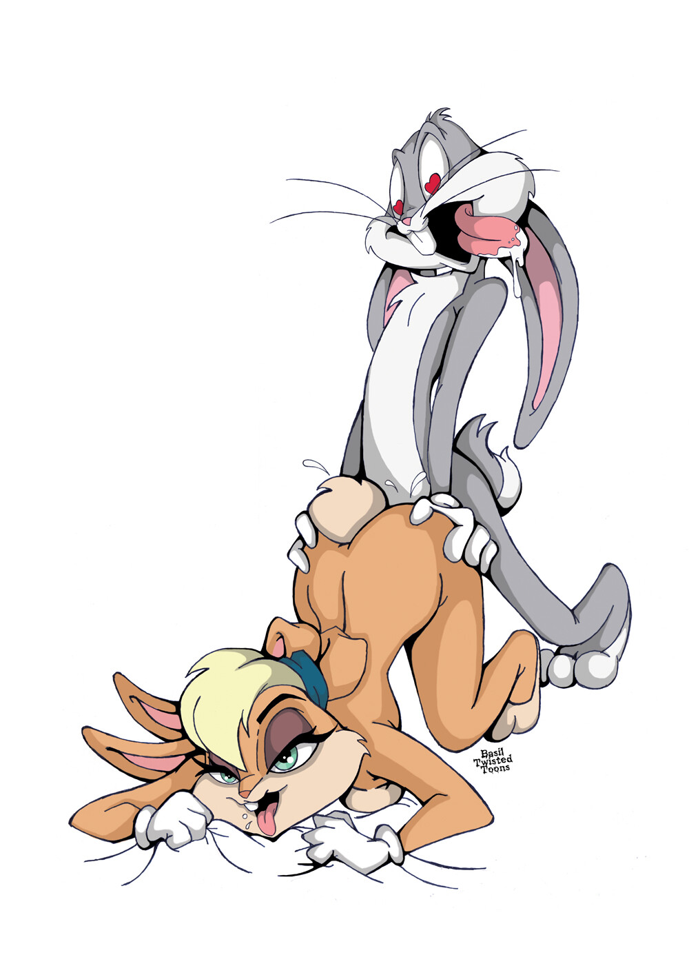 ArtStation - Bugs and Lola Bunny Sexy Time Toon