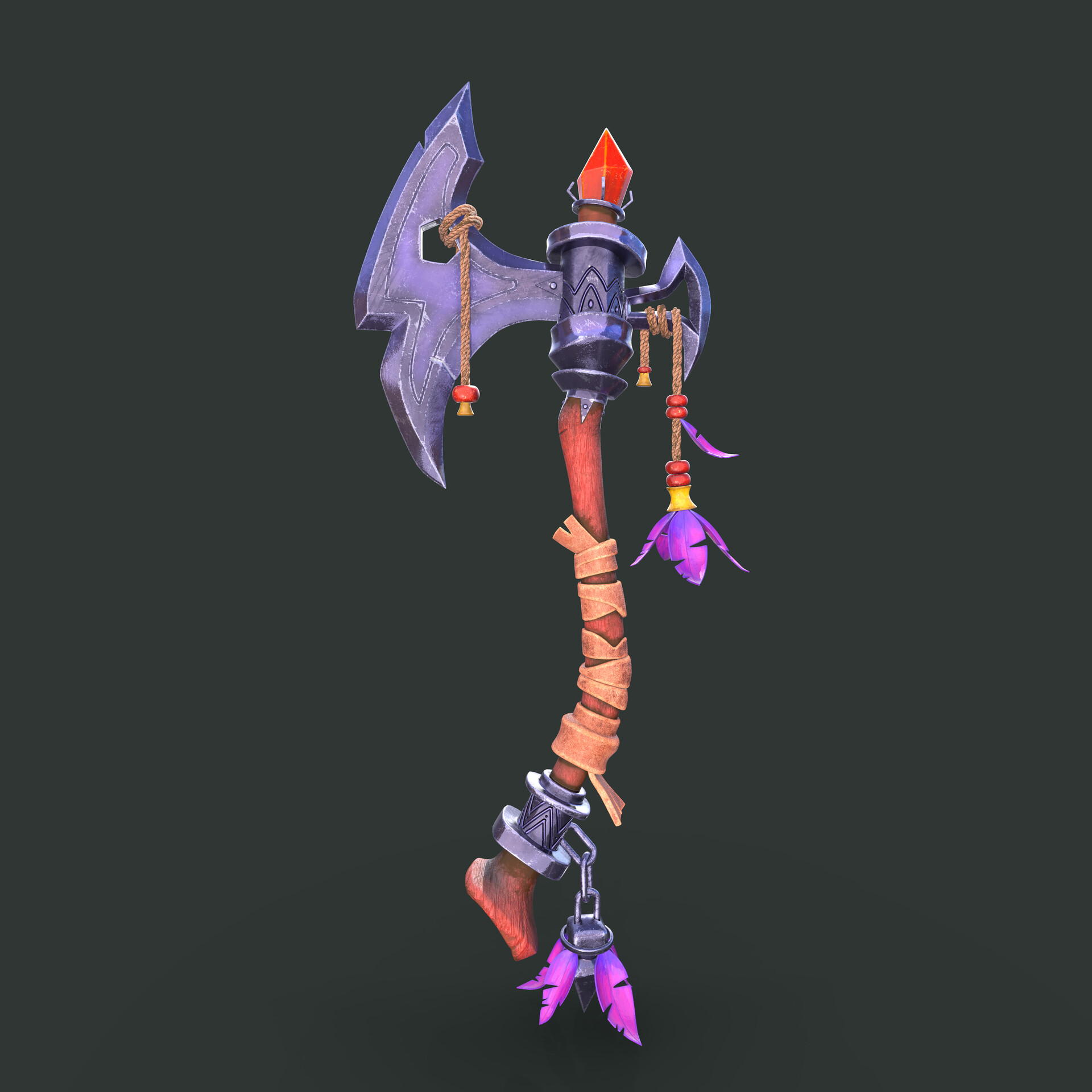 ArtStation Wood Axe For Gaming Style