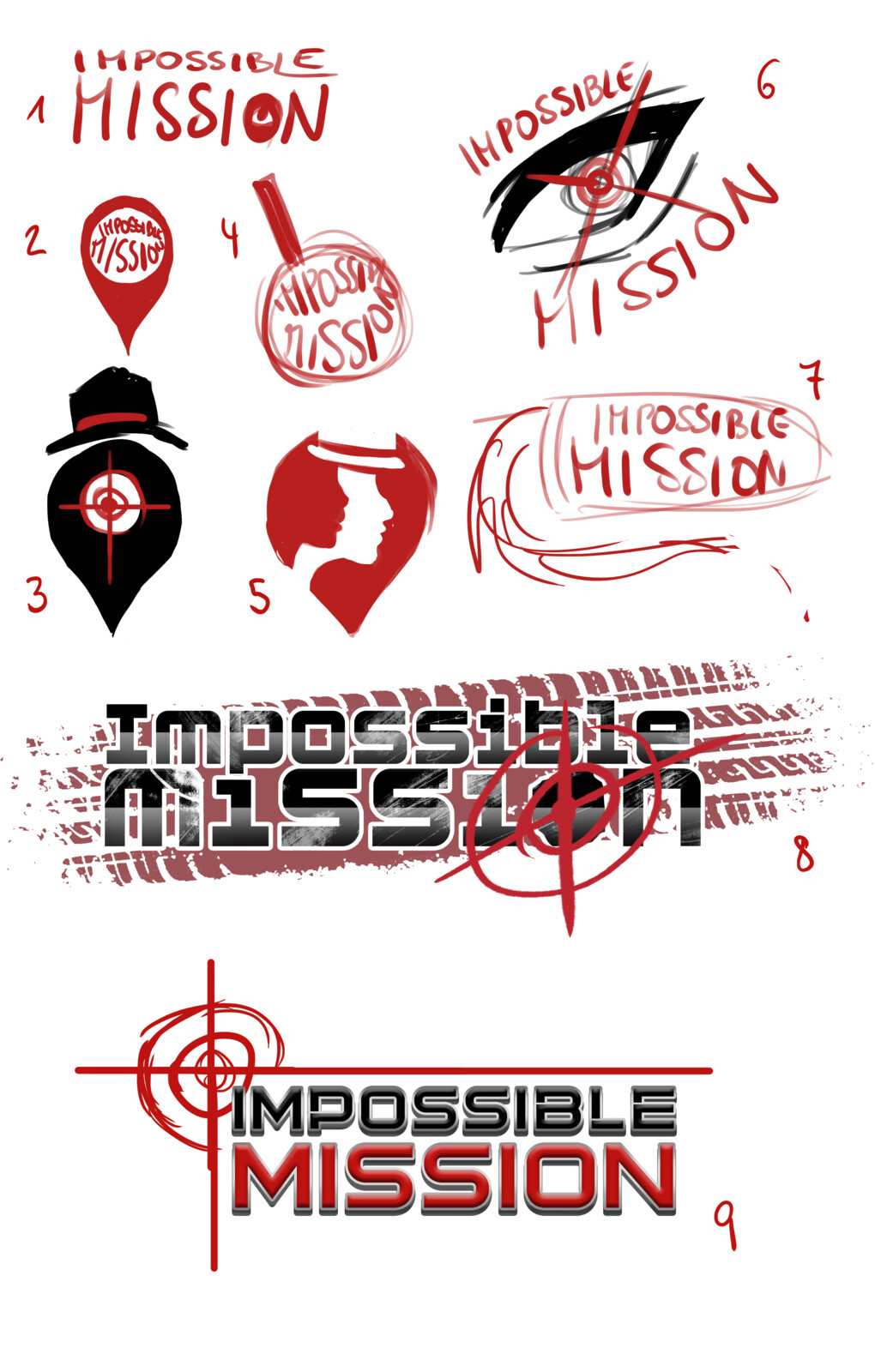 My initial sketches for the logo