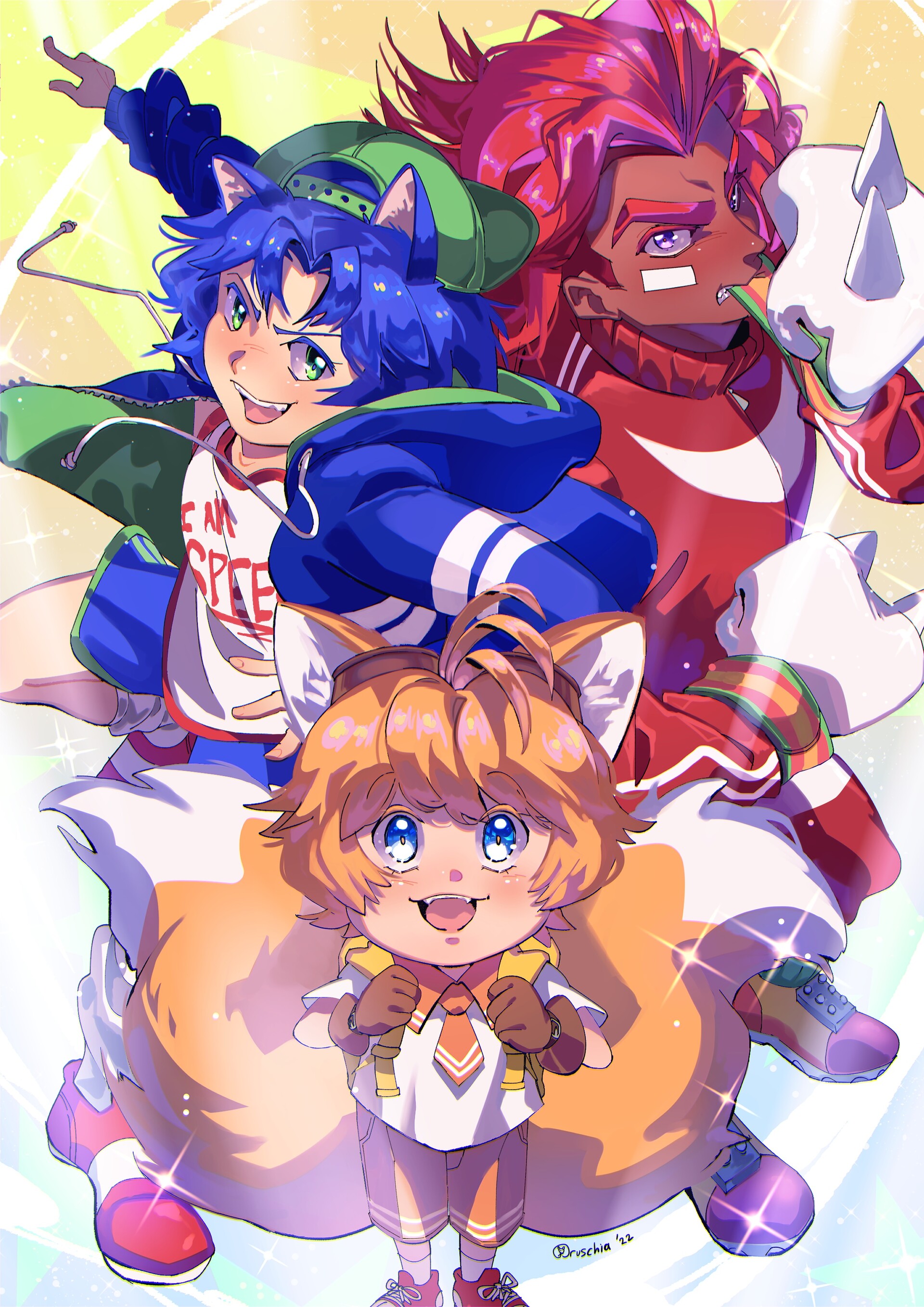 ArtStation - Sonic, Tails and Knuckles as Human