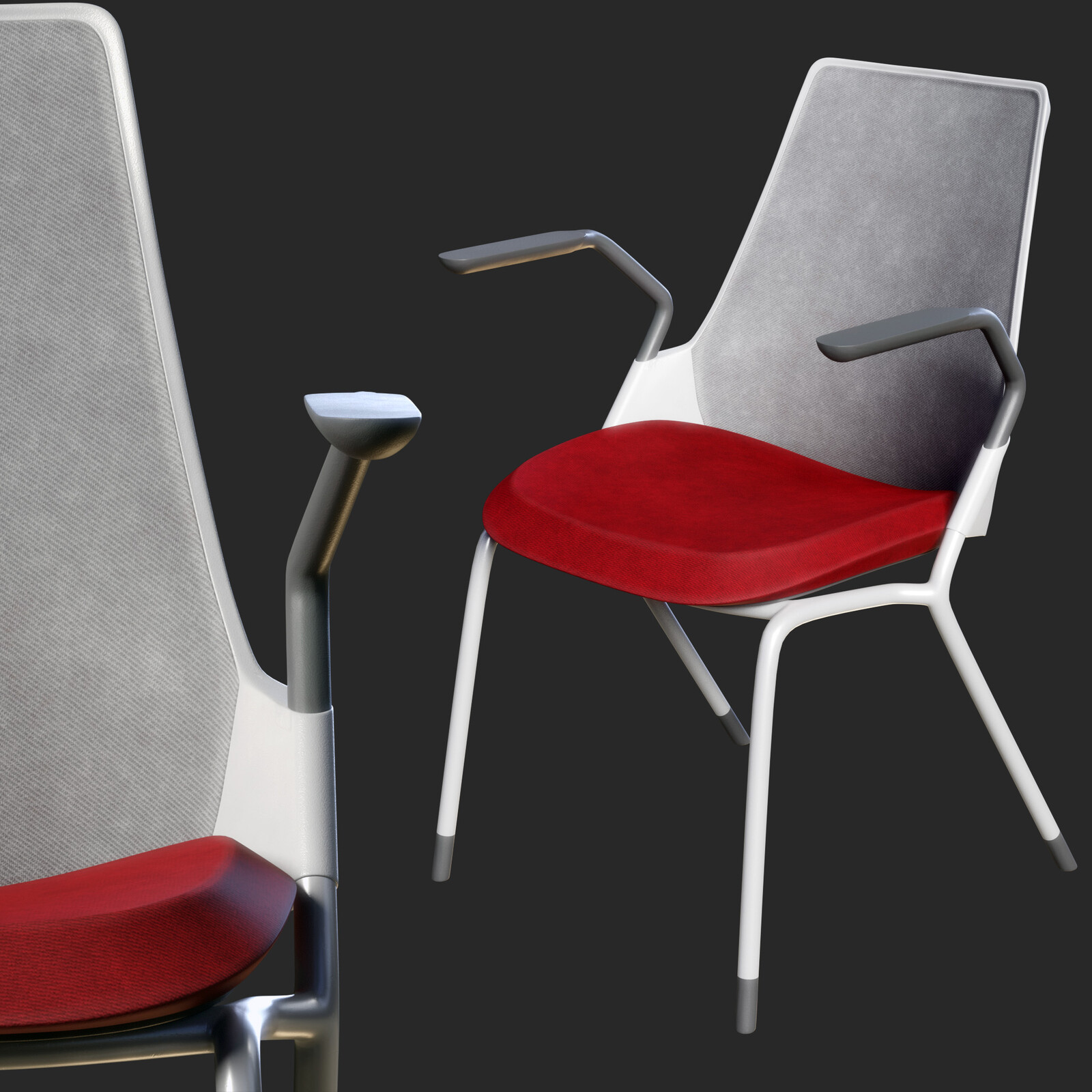 Sayl Side Chair Leg Base | PBR | HQ