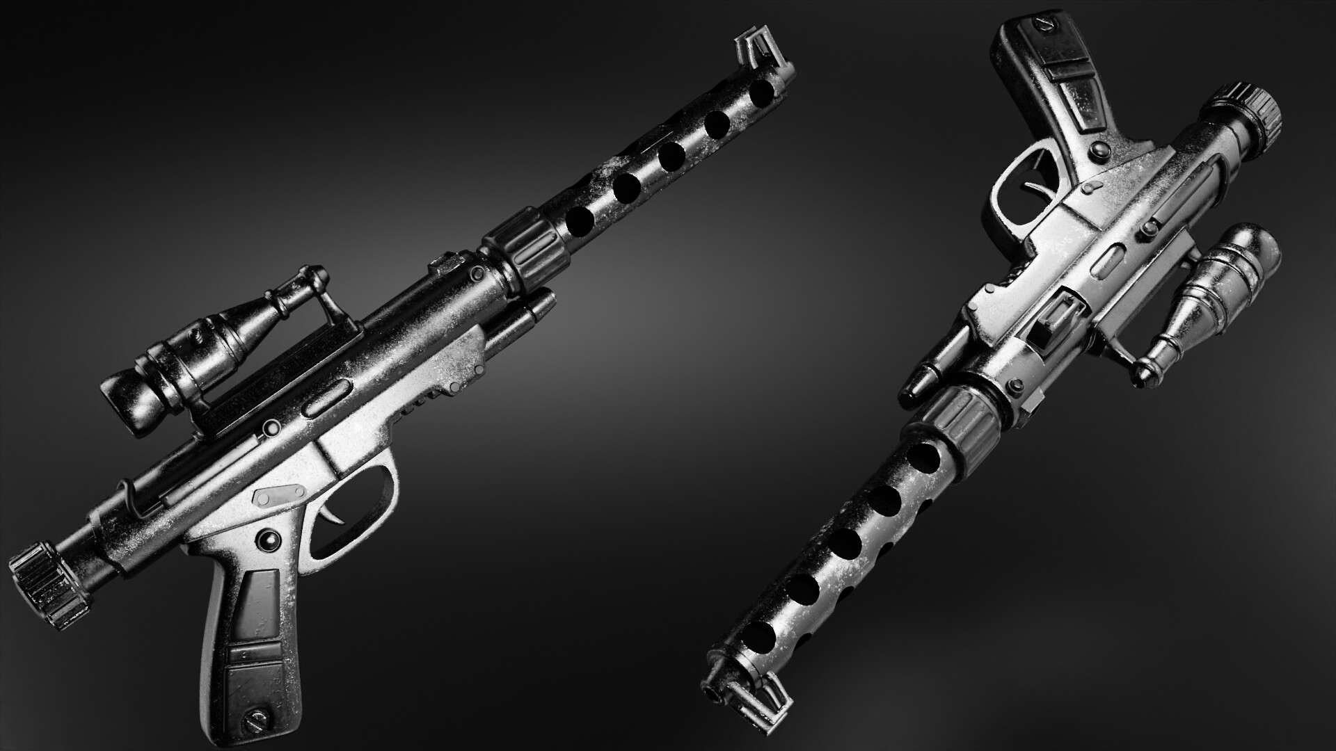 ArtStation - StarWars Blaster 3D Model