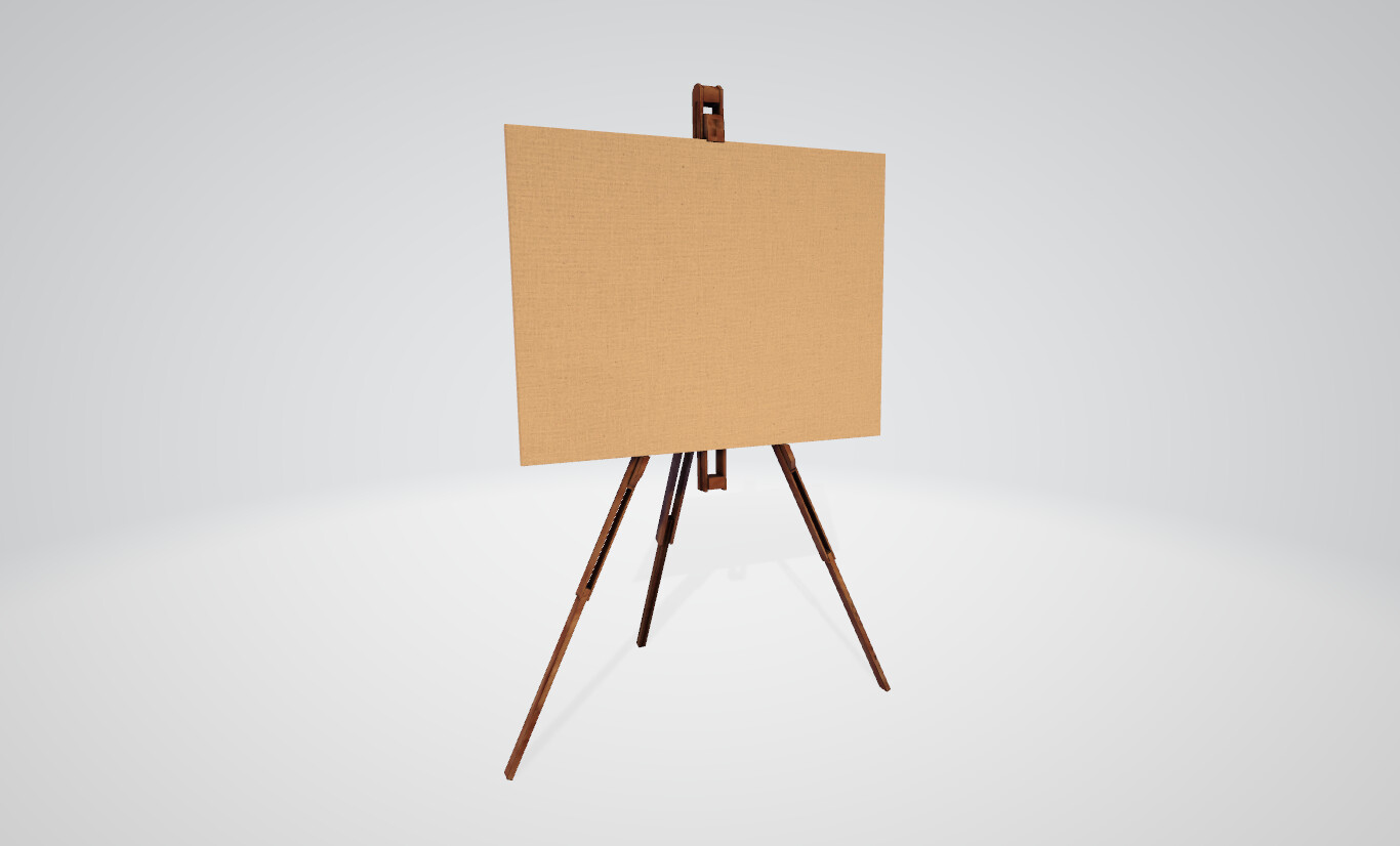 Hand textured old model with trim sheet / texture stencil painting in Blender + baked in AO