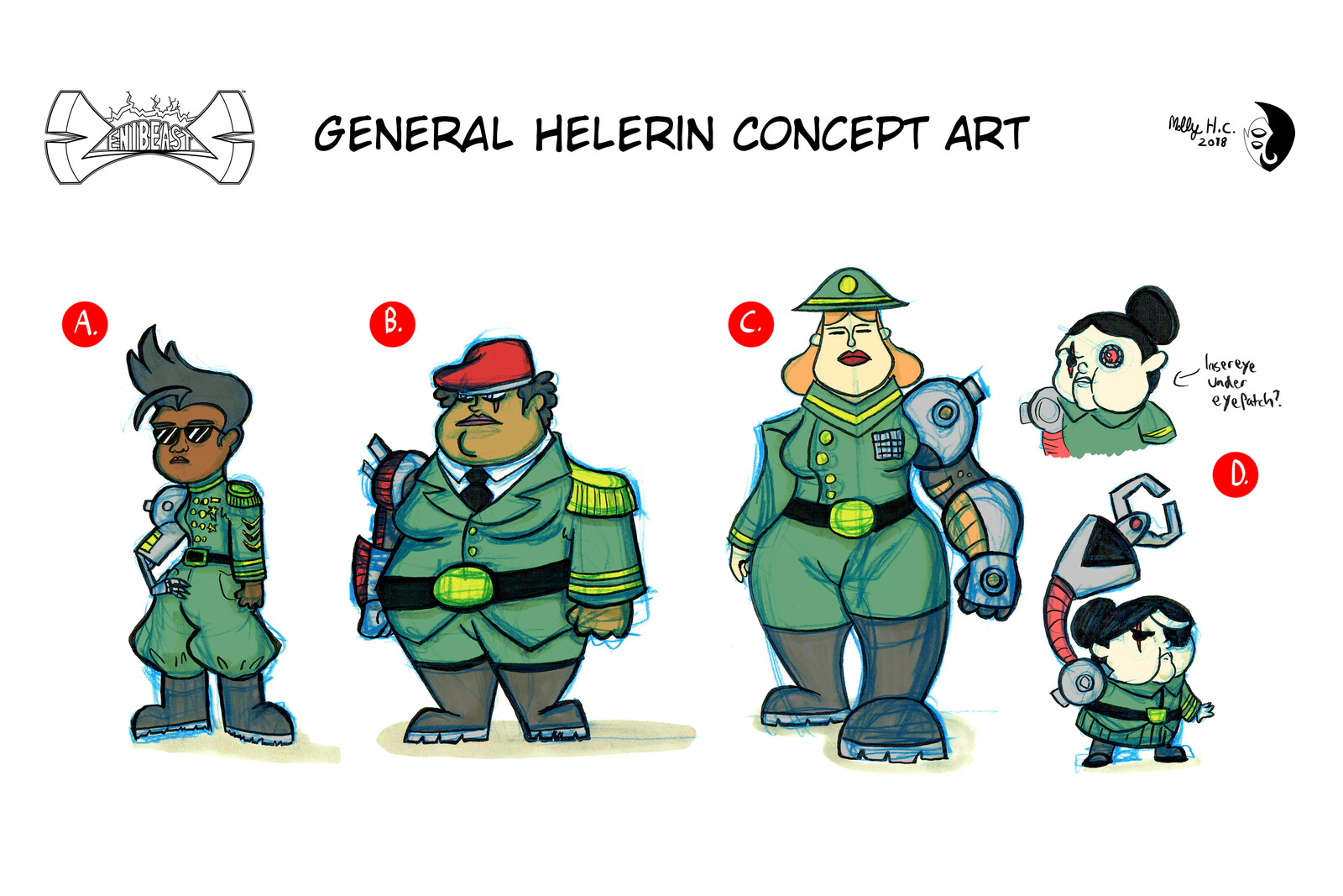 Zenibeasts: General Helerin Concept Art
