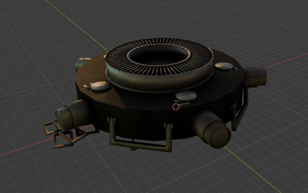 Carousel Projector texturing (quick with seamless texture, seam cleanup, AO bake)
