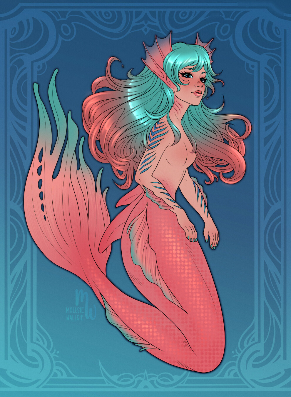 Tropical mermaid