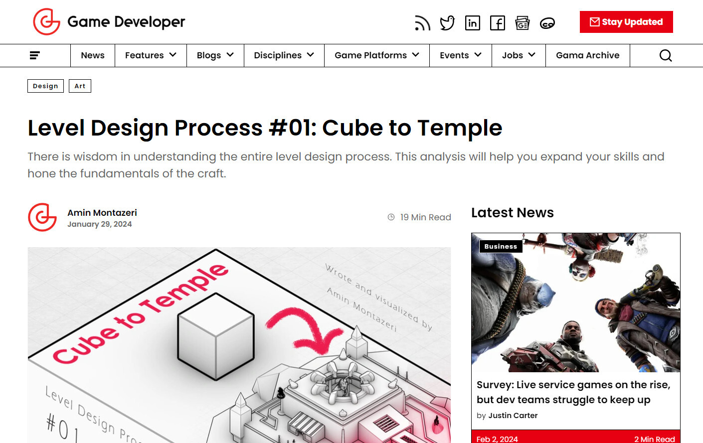 Amin Montazeri - Level Design Article: Process #01 - Cube to Temple