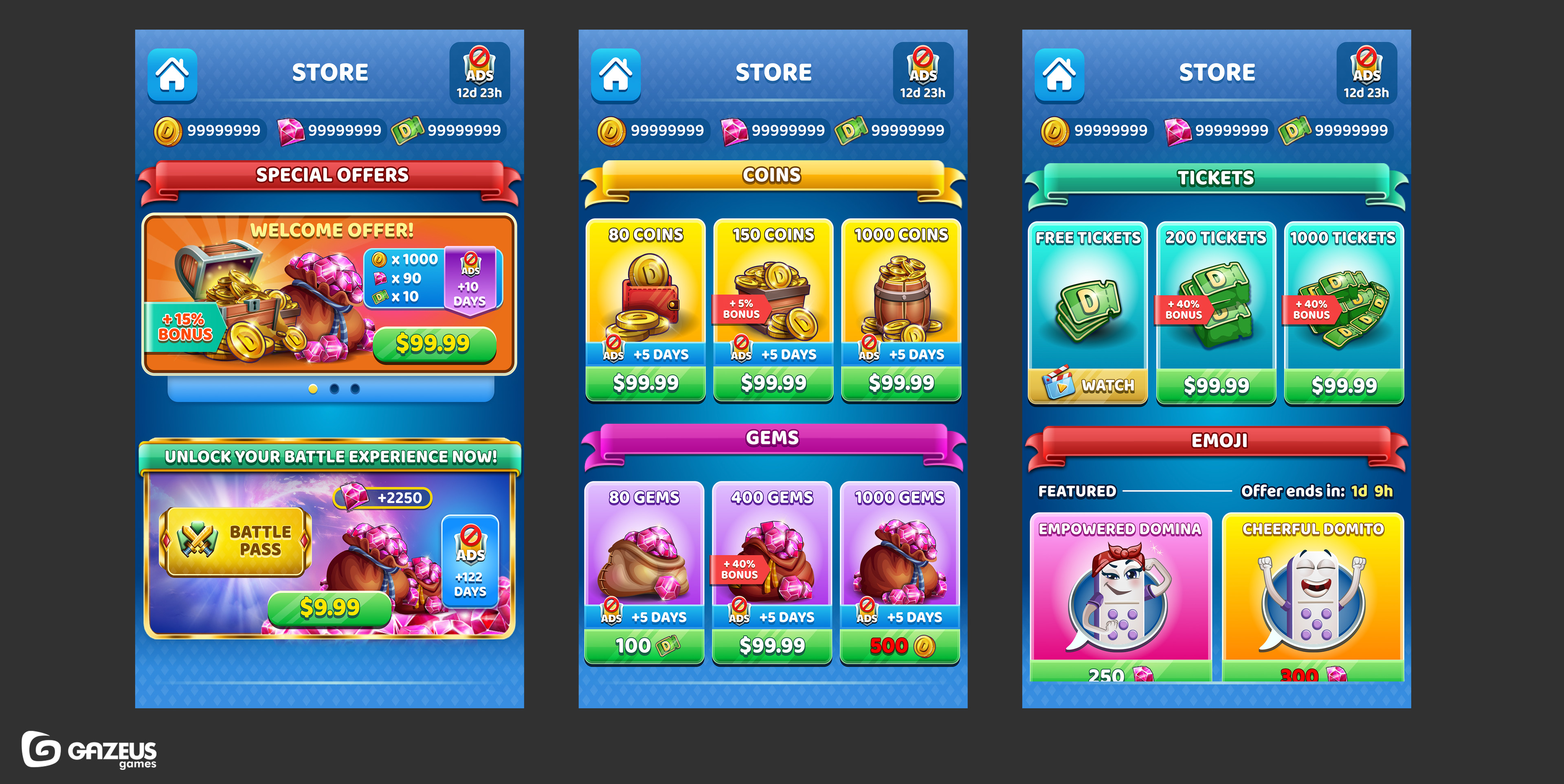 Game Store. Art direction, UI/UX, Illustrations.