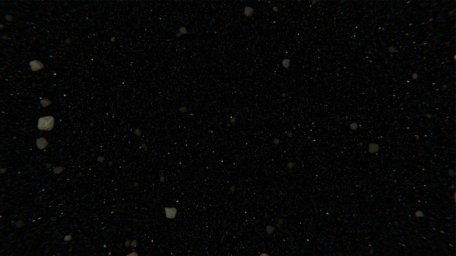 Stars and Asteroid Field Render