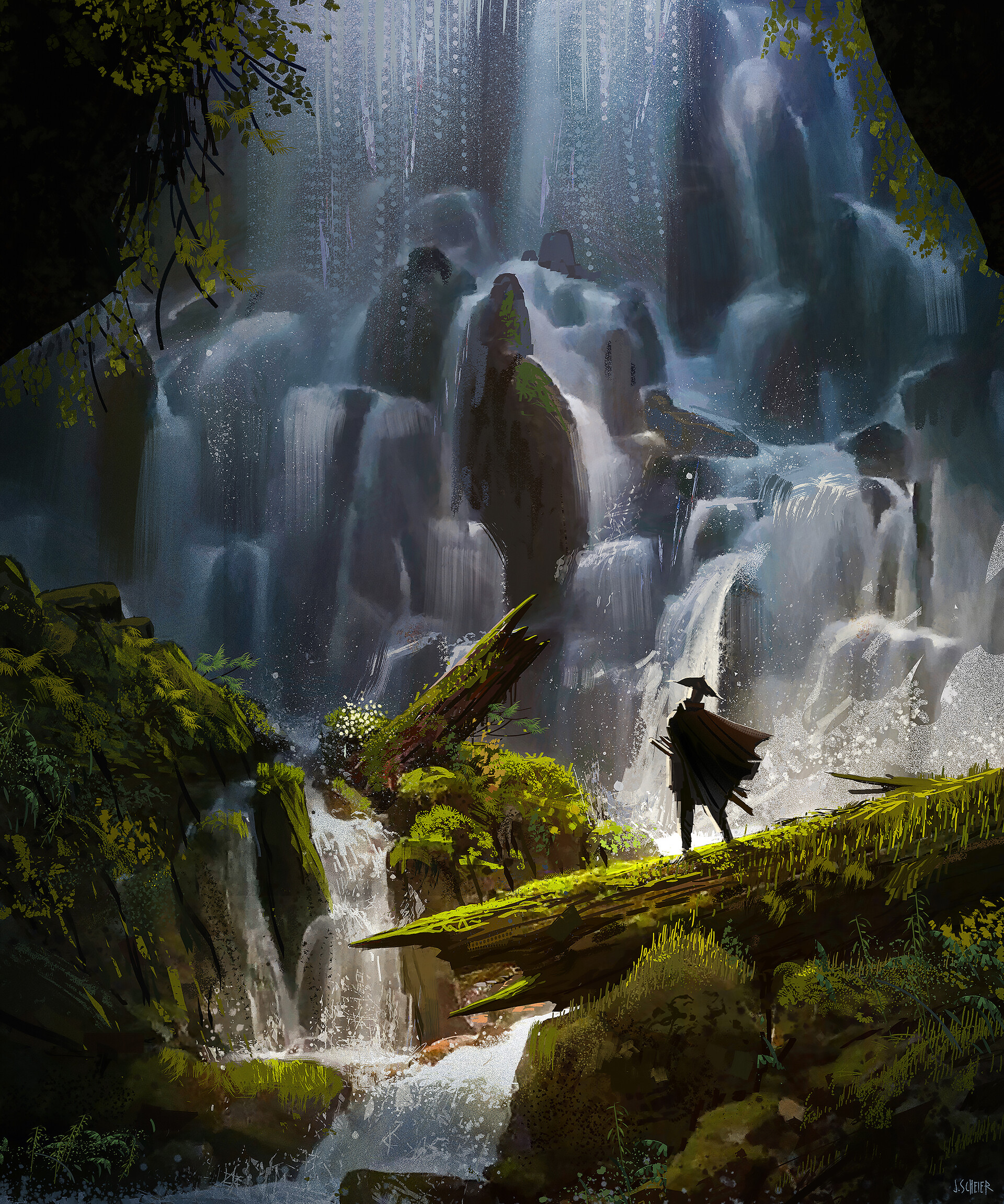 ArtStation Paintings And Sketches 2024   Jason Scheier Vertical Falls Js3 Web 