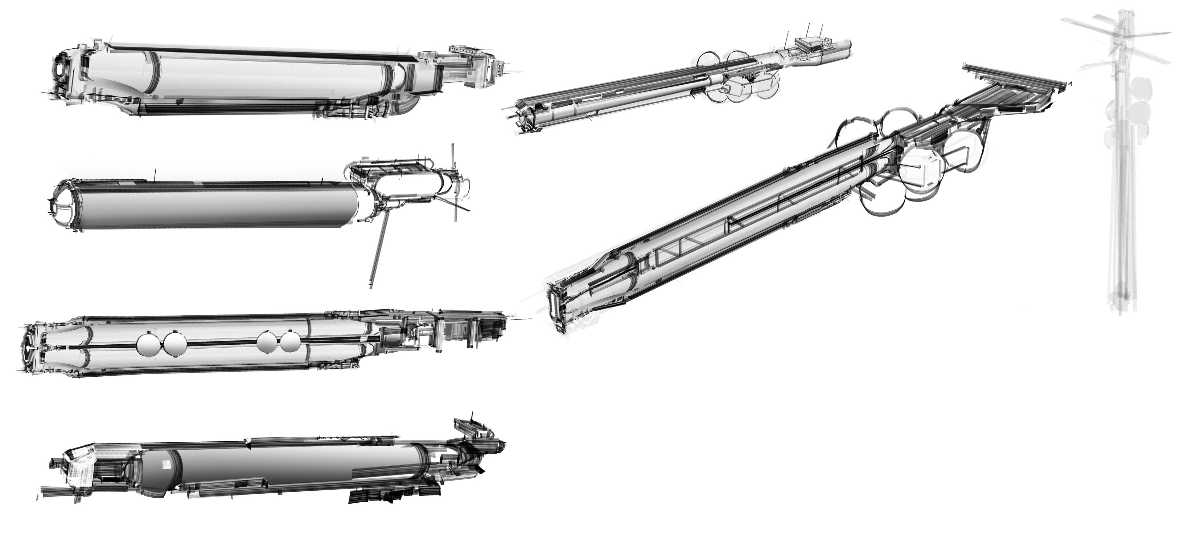 I tried sketching in both 2D and 3D. 2D gives me more control over details and the structures; where as 3D has more emphasize on forms