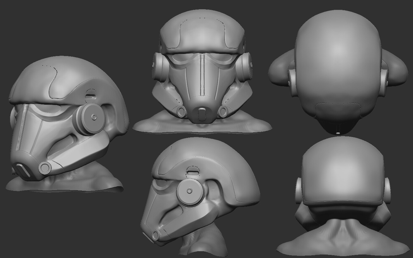 ArtStation - Stormtrooper Helmet Redesign Sculpt