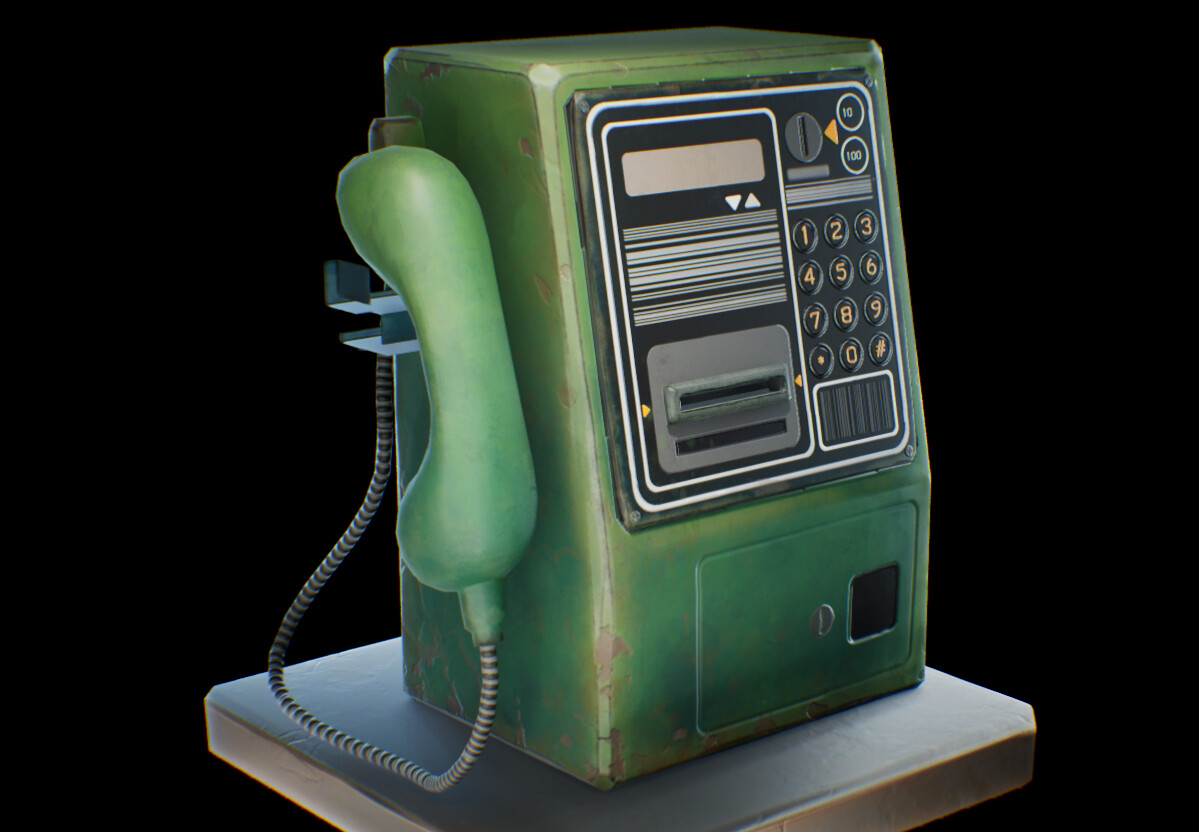 ArtStation - Stylised Pay Phone