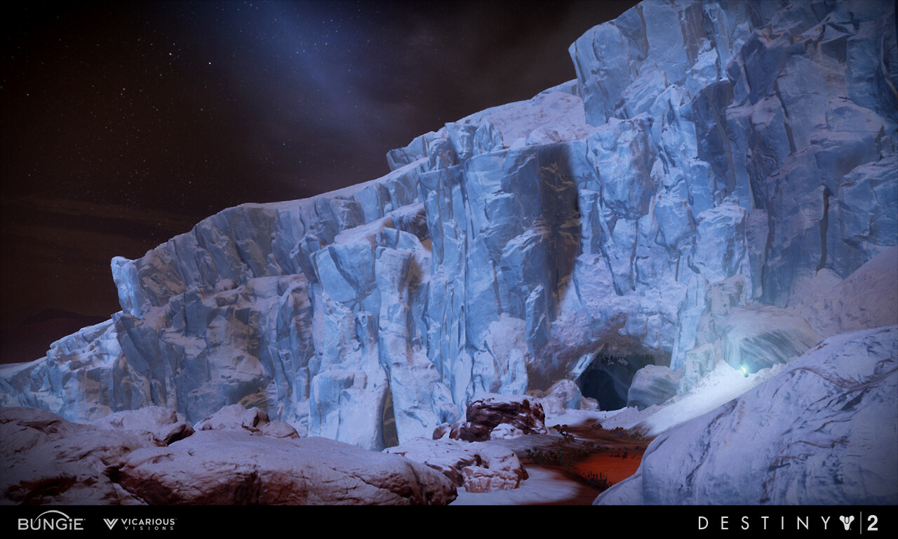 glacier ice shader