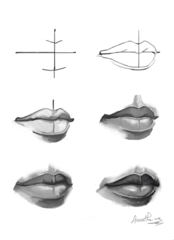 ArtStation - lip study