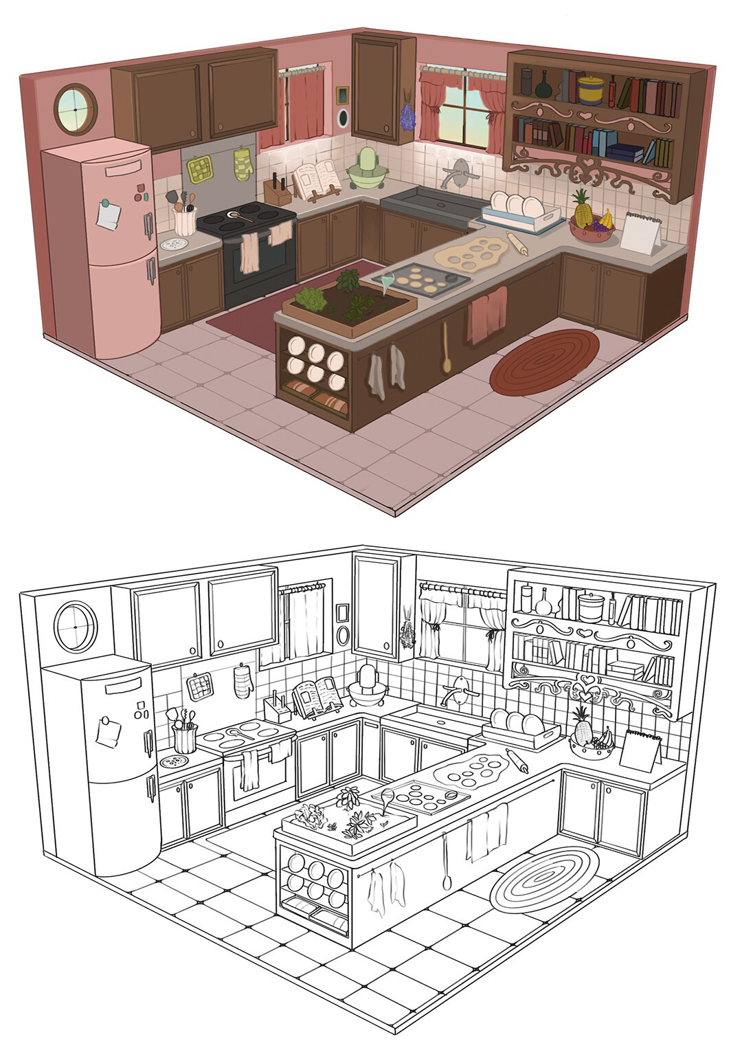 Kitchen Cutaway