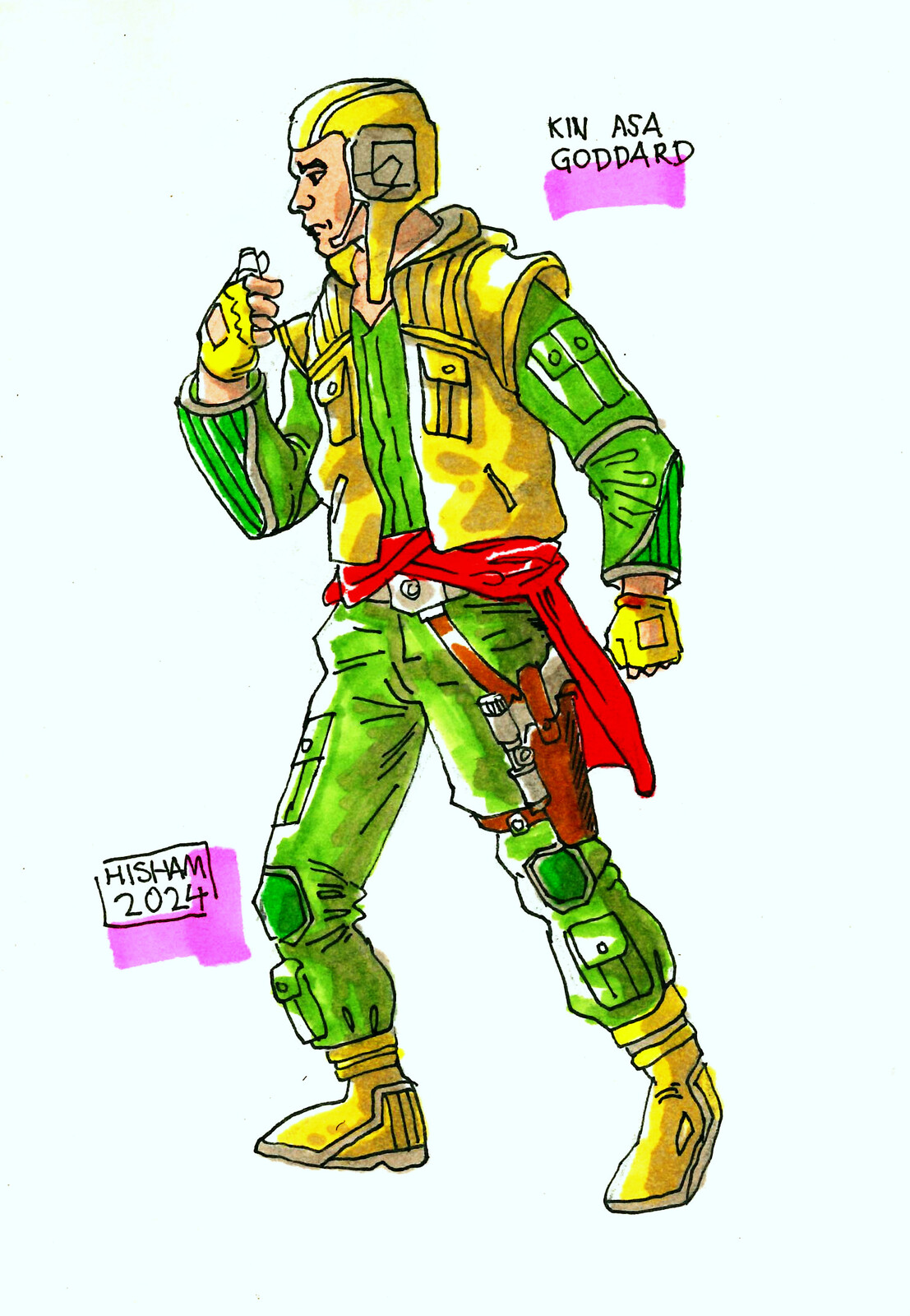 Kin Asa Goddard, YT-2000 freighter captain