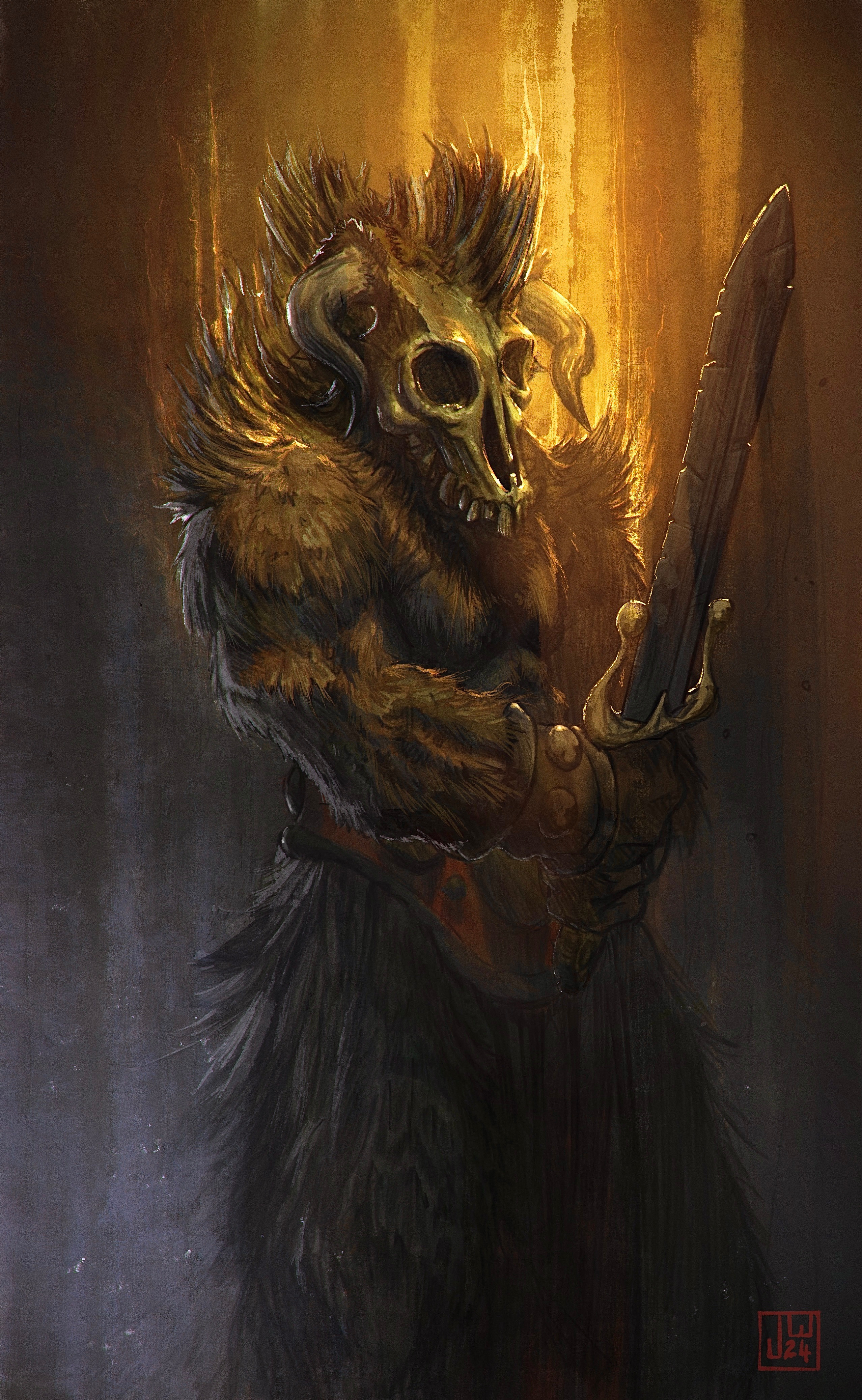 Minotaur digital painting