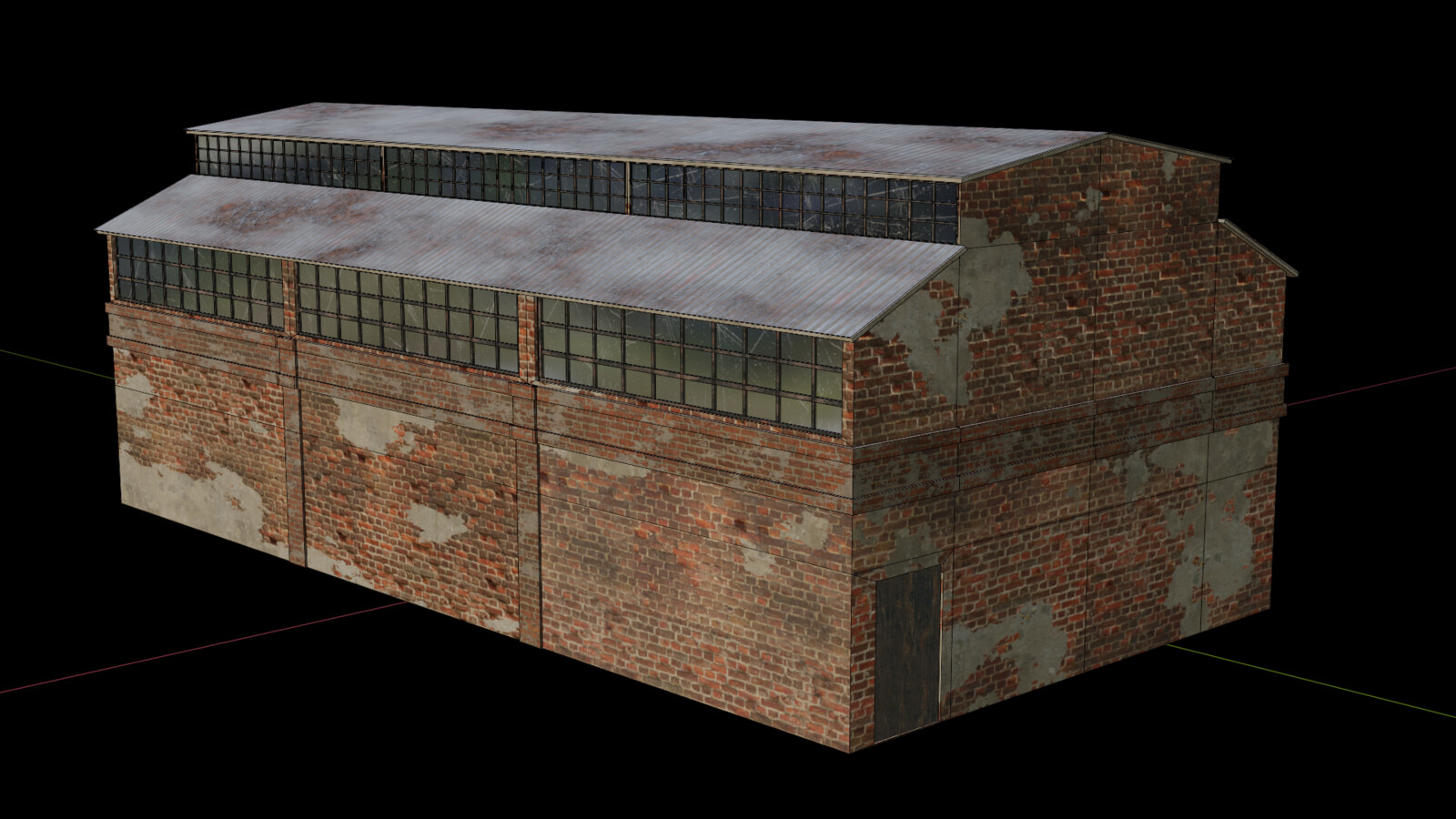 Game Asset Abandone Victorian Factory