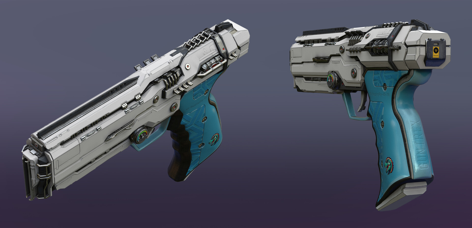 Magnetic Shock Pistol (3DCoat)