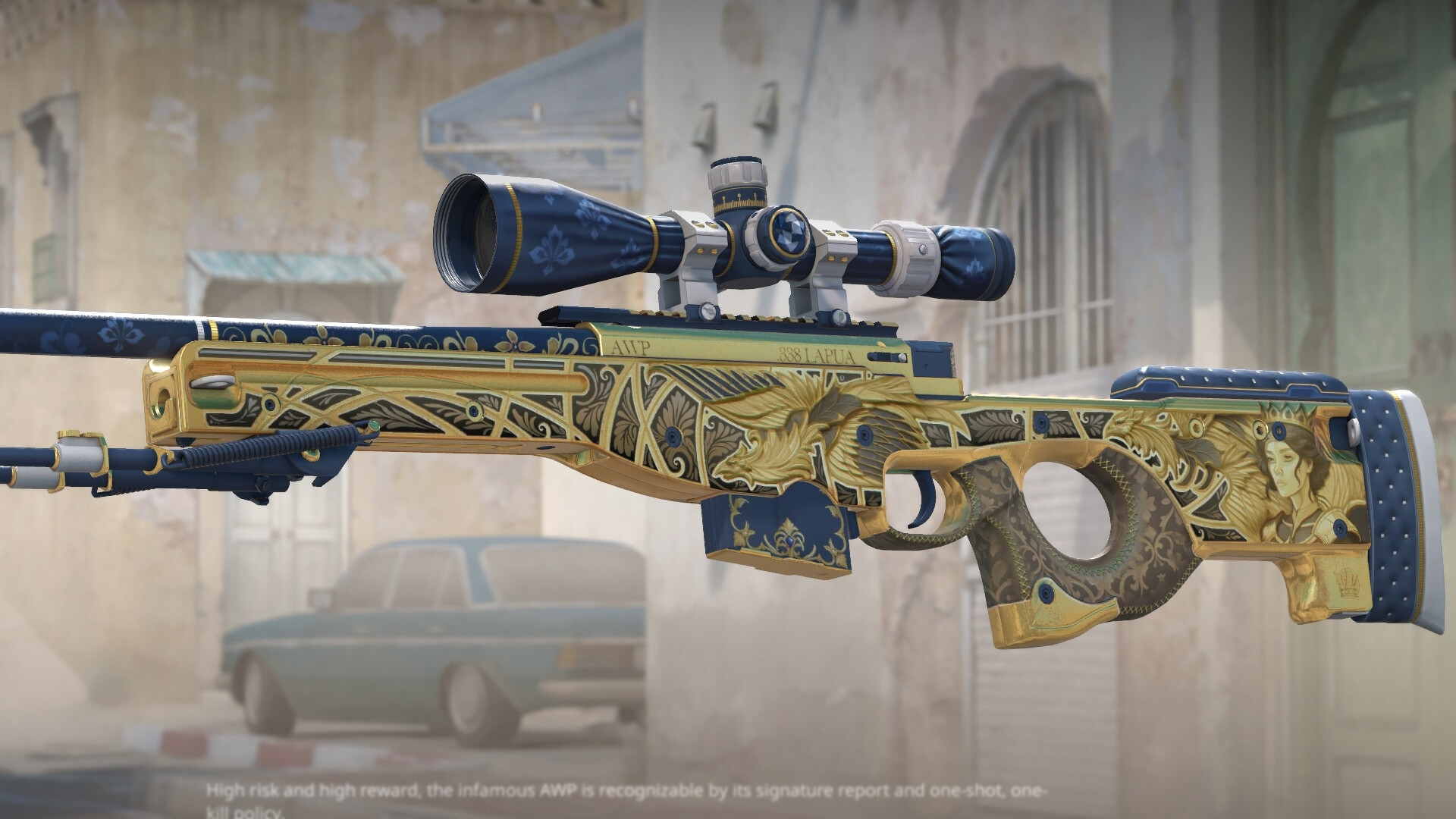 AWP Queen's Gambit CS2 Skin Design-花瓣网
