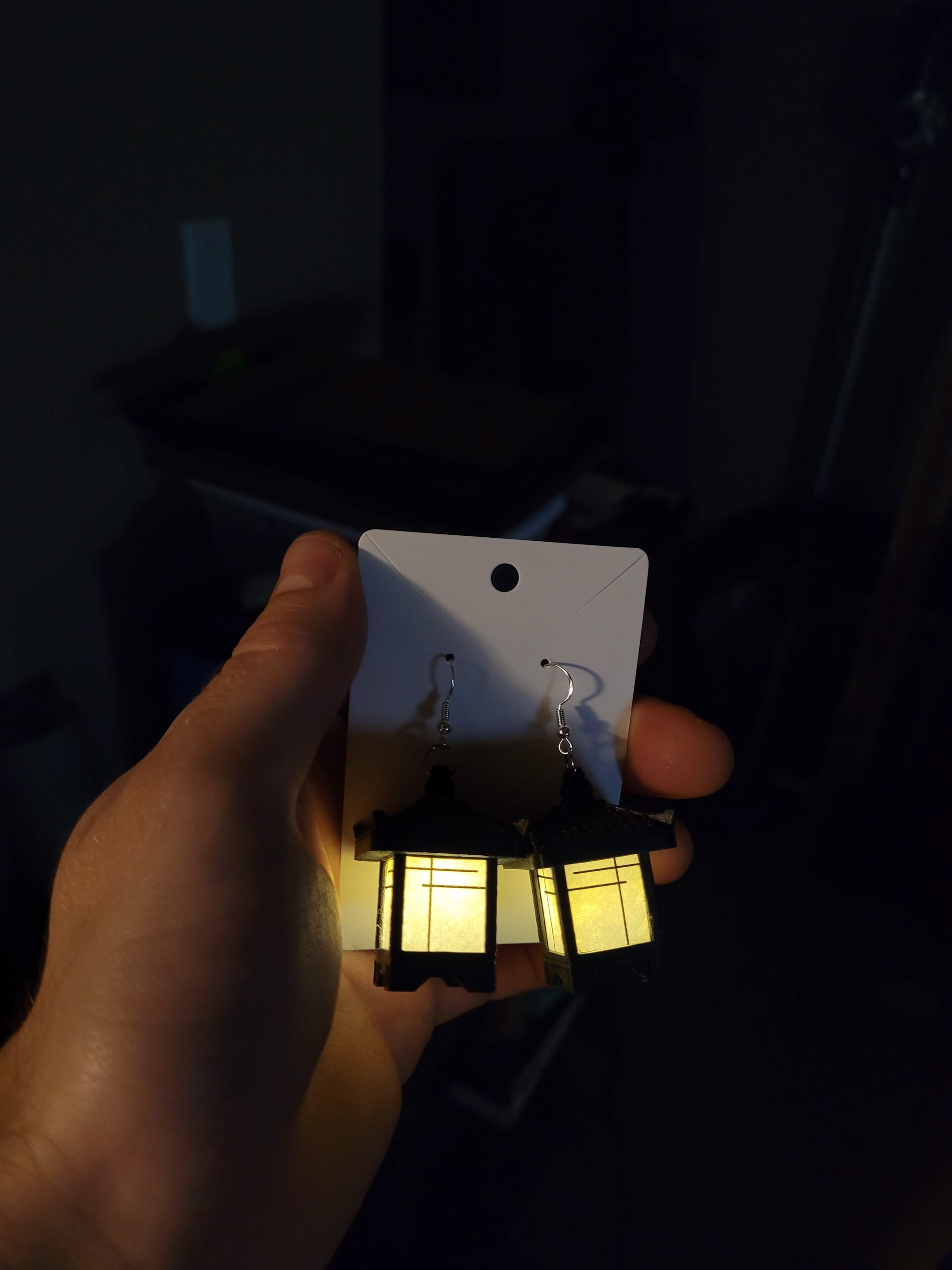 ArtStation - LED Lantern Earrings