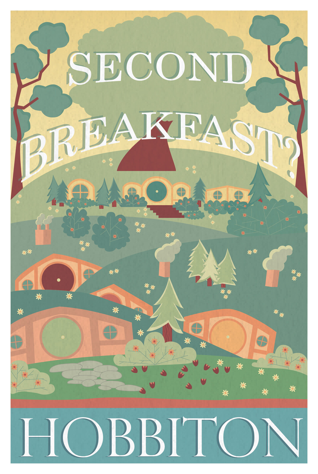 Fictional Poster for Hobbiton