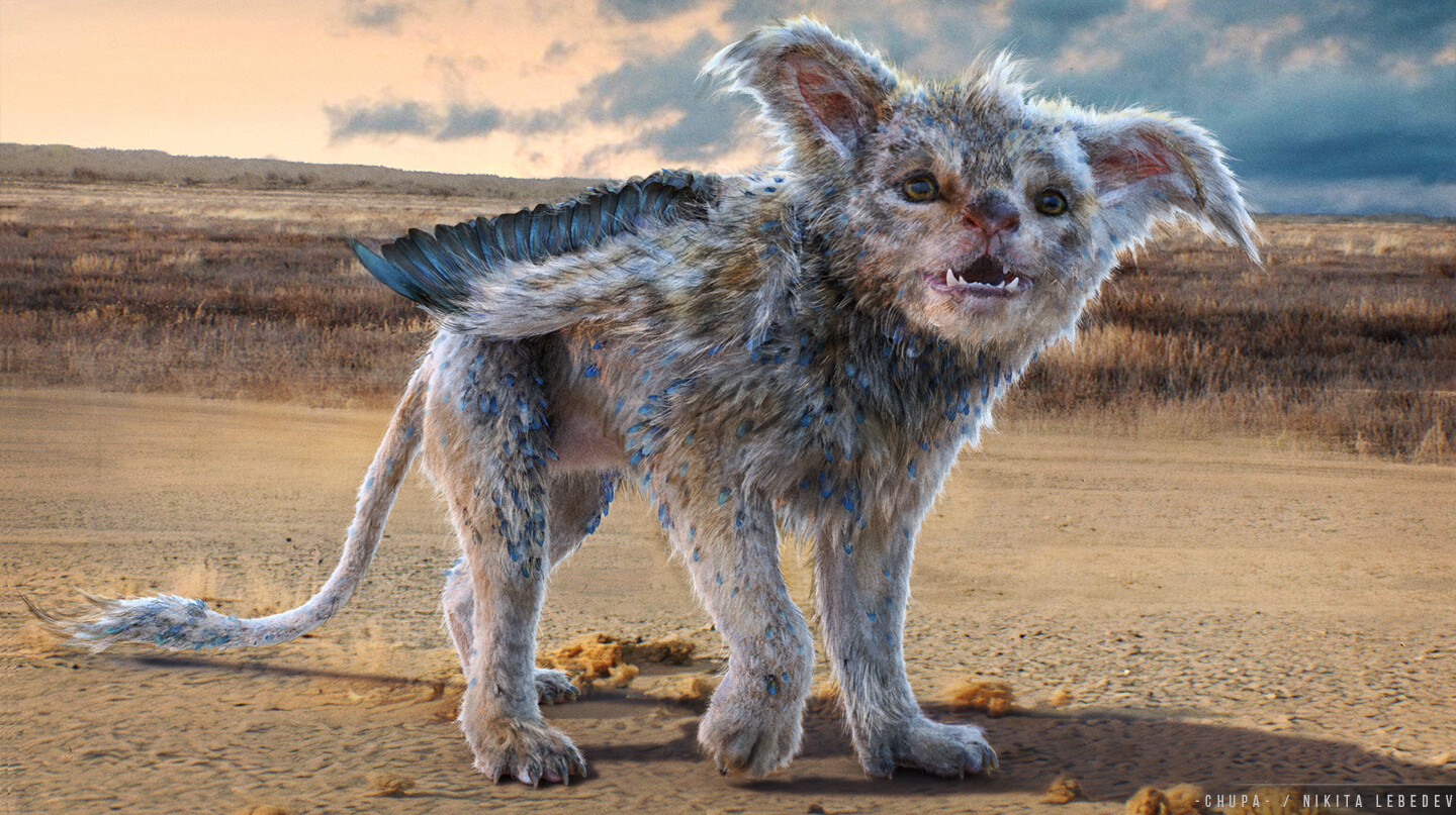Final design of Chupa creature. Background is done by  Michael Kutsche.