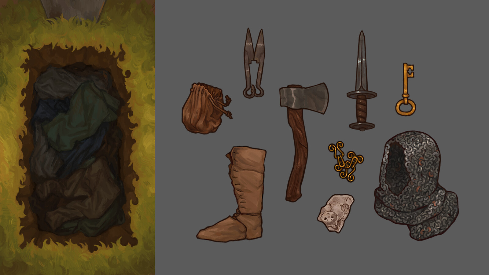 Props for the Grave Interaction