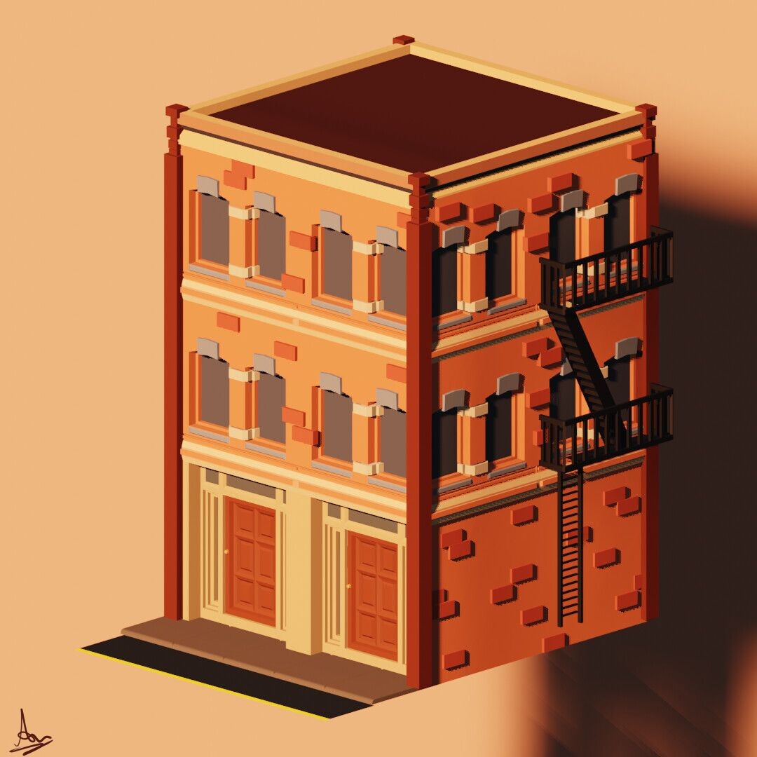 ArtStation - Low Poly Building