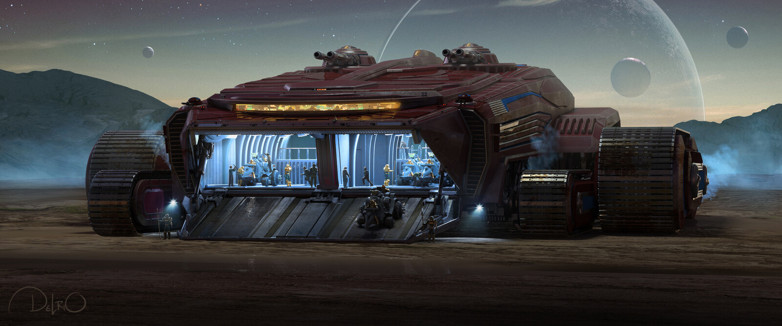 ATTACK TRAK -  the toy is just so bizarre. And me deciding to make it a vehicle and troop transport really took it over the edge. It still tried to keep scale in mind though as far as the actual design. This thing would absolutely destroy whatever is in f