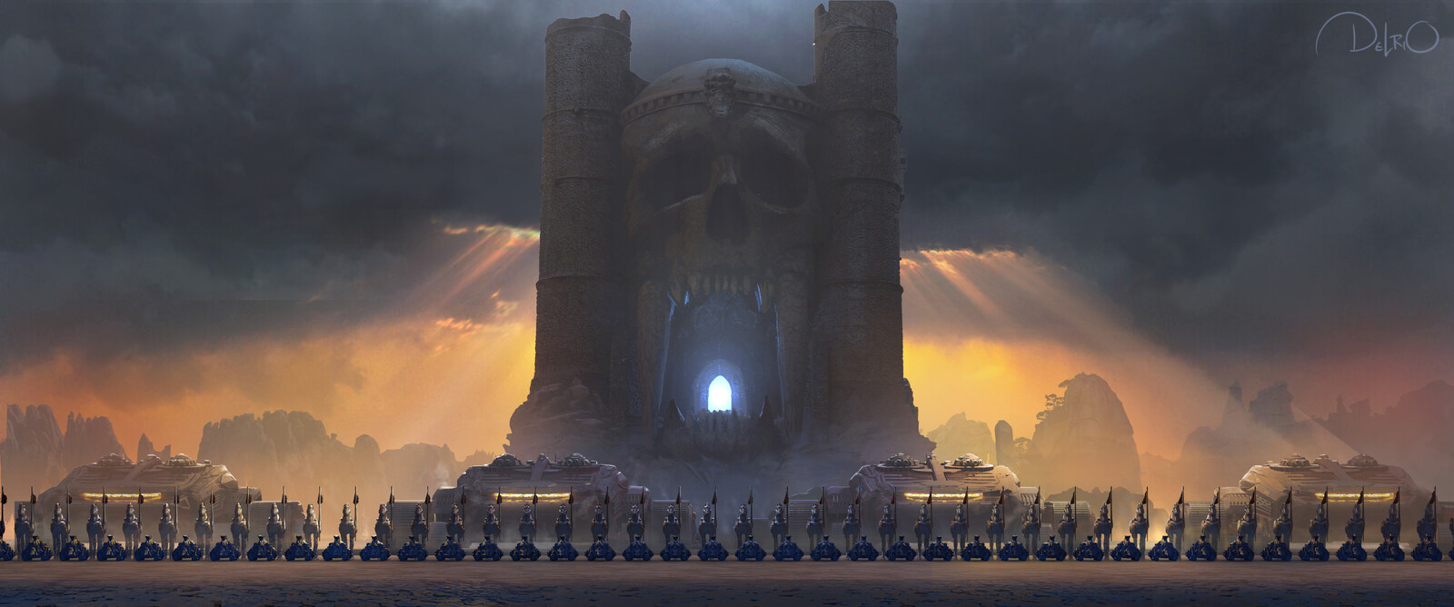 BATTLE FOR GRAYSKULL - The calm before the storm! Always had this keyframe in my head. Way before I designed anything. Love seeing all the design work in an actual keyframe.