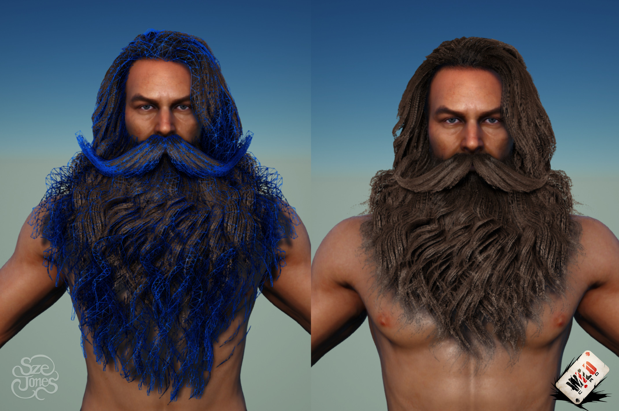 Hair Cards, Hair Shader and Textures in Unreal Engine