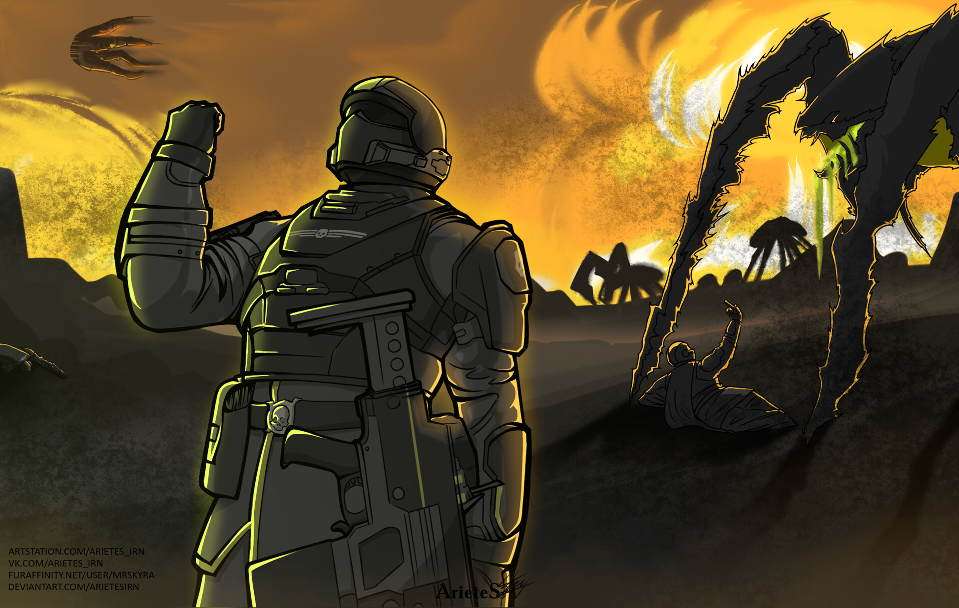 Artstation helldivers 2 fan art