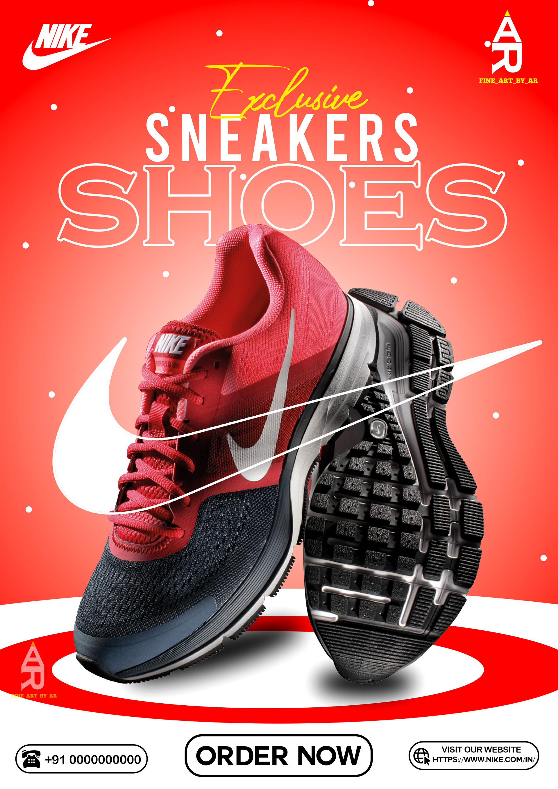 ArtStation NIKE PRODUCT POSTER DESIGN